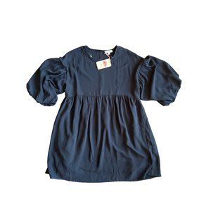 Entro NWT Little Black Dress with Puff Sleeves